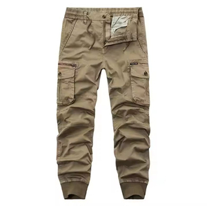 Pantalones cargo para hombre, ropa de calle, ajuste de gran tamaño, cintura ajustable, OEM, logotipo personalizado, precio al por mayor, tarifa barata, personalización 2025 - Product Image 1