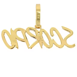 Pendentif Hip Hop de luxe en argent 925 avec lettre personnalisée Icedown VVS Moissanite pendentif en diamant pour hommes - Product Image 4