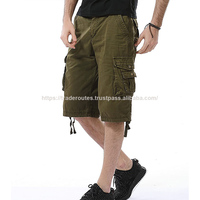 Shorts cargo classiques pour hommes, été, taille élastique, motif uni, imperméables, coupe slim, décontractés, toutes tailles disponibles