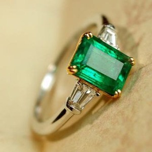 Handmade 925 Sterling Silver Fine Jewelry Gold Plated Emerald Engagement <b>Ring</b> for Women Vintage for <b>Indian</b> Weddings Wholesale - Product Image 1