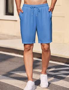 2025 verano algodón de alta calidad ropa informal personalizada hasta la rodilla trabajo diseño de moda más pantalones cortos de baño 100% algodón no tejido - Product Image 2