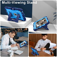 Housse de tablette robuste en silicone PC avec support double angle résistant aux chutes et fente pour stylet pour iPad Mini 7 2024 Mini 6 2021 8,3 pouces