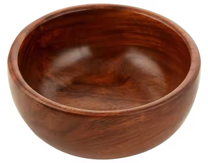 Bol en bois fait à la main bol domestique et vivant utilisé pour la salade et la nourriture servant bol en bois personnalisé fait à la main par l'artisanat du croissant - Product Image 3