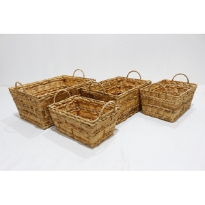 Cestas de Almacenamiento Tejidas con Asa, Organizadores, Cajas Decorativas, Cestas de Mimbre, Cestas de Ratán Sintético para Almacenamiento - Product Image 2