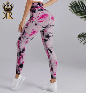 Leggings de fitness respirants en spandex/nylon/coton de style vintage imprimés en 3D pour femmes pour l'entraînement de gymnastique - Product Image 4
