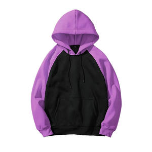 Top qualité Reglan manches hommes sweats à capuche pull polaire coton adulte sweats à capuche avec manche jaune - Product Image 2