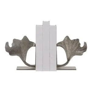 Book Holders Books Ends In Aluminum Casting Gingko Leaves Shaped Book Ends For Home and Offices New Magazine Holder Wholesale