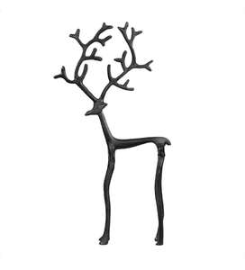 Pièce maîtresse de décor de table de renne en métal avec sculpture complexe idéale pour les fêtes de vacances et les événements familiaux - Product Image 5