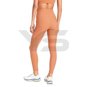 กางเกงเลคกิ้งกีฬาเอวสูงสำหรับผู้หญิงเอวกลางสะโพกมีหลายสีให้เลือก - Product Image 6