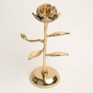 Ensemble de bougeoirs en métal doré moderne - Décoration de table et de maison de luxe - Porte-bougie (lot de 3) - Product Image 3