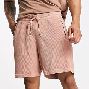 ¡Novedad de 2023! Pantalones cortos de playa superventas, pantalones cortos con logotipo personalizado, pantalones cortos de lujo informales lisos personalizados, nuevos pantalones cortos de pana de verano OEM para hombre - Product Image 1