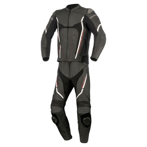Trajes de moto de la mejor calidad con armadura para la seguridad del conductor, conjuntos de dos piezas impermeables duraderos, trajes de cuero - Product Image 4