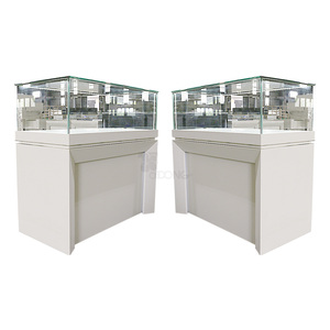 Heavy Duty Metal Jewelry Display <b>Showcase</b> LED Lighting-OEM Accepted Customizable Size Color Waterproof Phone Shop Retail Display - Product Image 1