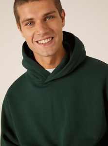 เสื้อมีฮู้ดผ้า100% ผ้าฝ้ายทอขนาดใหญ่สำหรับผู้ชาย-การพิมพ์ดิจิตอลแบบถนนธรรมดาย้อมมีสไตล์ - Product Image 2