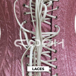 Corsé de moda rosa con purpurina, corsé brillante para moldear la cintura |   Fabricante de Corsés OEM/ODM - Product Image 5