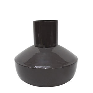 Florero redondo de hierro decorativo para el hogar, florero de cristal de Color con textura rústica para mesa y decoración de boda - Product Image 6