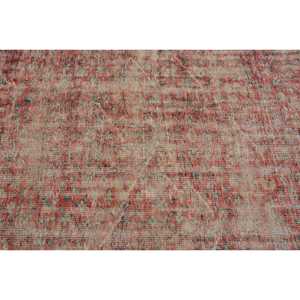 พรมวินเทจสไตล์ตุรกี ขนาด 4.2x8.9 ฟุต พรมลายสัตว์สีแดง ทำจากขนสัตว์ - Product Image 5