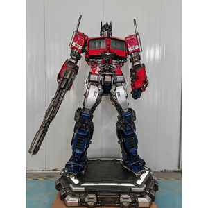 Venta de fábrica Esculturas de Arte de resina de fibra de vidrio para exteriores de tamaño real Bumble <span class=keywords><strong>Bee</strong></span> Robot Optimus Prime Transformer - Product Image 3