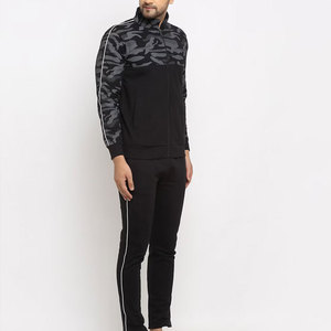 Venta directa de fábrica, traje de moda, chándal negro liso, traje de moda de la mejor calidad, chándal negro liso personalizado - Product Image 2