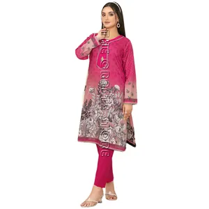 Colore rosa ragazze 2 pezzi Kameez Shalwar Party Dress Lawn incredibile vendita calda Pakistan Ladies Suit Export Quality