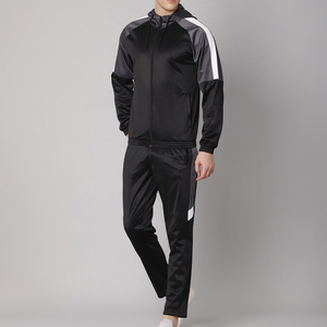 Venta al por mayor chándal con logotipo personalizado para hombres entrenamiento de invierno gimnasio Jogging desgaste cuello con capucha OEM trajes de chándal personalizables para adultos - Product Image 4