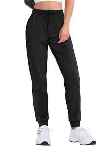Pantalon de jogging en coton mélangé pour femmes, respirant, idéal pour un usage quotidien, pantalon de jogging sportif pour femmes, ajustement flexible, vêtements de course et d'entraînement - Product Image 5