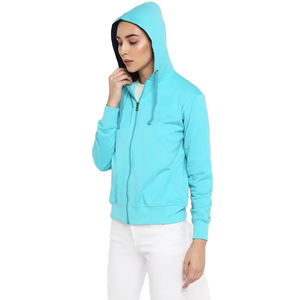 2025 meilleure qualité pas cher prix à la mode grande taille femmes sweats à capuche et sweat conception personnalisée couleur unie sweats à capuche pour les femmes - Product Image 3