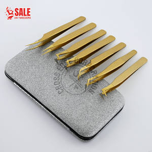 Pinzas para Extensión de Pestañas con Punta de Fibra, Rectas, para Aislamiento, Finas, Volumen X, Antideslizantes, Duraderas, Herramienta para Artistas de Pestañas, Superventas - Product Image 1