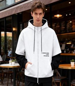 Sudadera con Capucha de Alta Calidad para Hombre, de Invierno, Lisa, Teñida, Gruesa, de Manga Larga, Corte Clásico, Secado Rápido, con Cordón Ajustable - Product Image 4