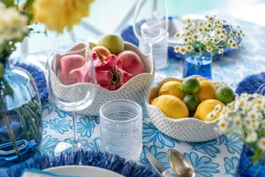 Restaurant Rattan Serving <b>Bowl</b> Fabulous Design <b>Large</b> Round Shape Home Kitchen Salad <b>Mixing</b> <b>Bowl</b> Stylish Durable Kitchenware - Product Image 3