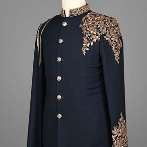 INDIAN/PAKISTANI BEAUTIFUL EMBROIDERY on INDO-WESTERN SHERWANI DRESS & ALSO MATCHING SHOE WITH DRESS for PARTY-WEAR/WEDDING@2023 - Product Image 1