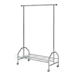 Porte-vêtements de rangement robuste et peu encombrant, design industriel moderne, essentiel pour la maison, le bureau et la buanderie - Product Image 1