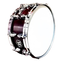 Tambour à main en bois de séquoia sur mesure 14 x 5,5 pouces, coque de 30 mm d'épaisseur, peinture électrolytique pour performance de fanfare