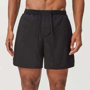 Customized Wholesale Mens Training Workout Shorts Black Double <b>Layer</b> Gym Fitness Shorts Quick Dry & Breathable Men Sports Shorts - Product Image 1