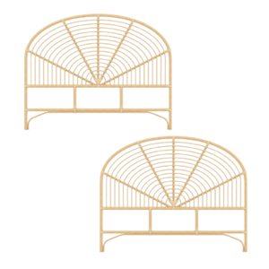 Cabecero de cama Dahlia de ratán hecho a mano simple, diseño bohemio de ratán, calidad premium de Indonesia - Product Image 5