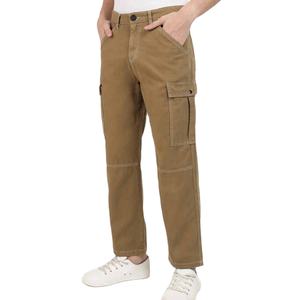 Wholesale <b>Mens</b> Cargo Pants Stylish Plain Color Trendy Hot Selling Multi-Pocket Factory OEM Supplier Wholesale Cargo <b>Trousers</b> - Product Image 3
