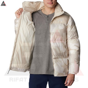 Veste matelassée coupe-vent en toile sublimée avec logo personnalisé sur le devant pour homme, vente chaude, haute qualité, hiver - Product Image 2