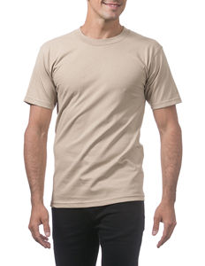 Camiseta Deportiva de Algodón 100% Color Caqui para Hombre, Camiseta Informal de Manga Corta con Cuello Redondo - Product Image 3