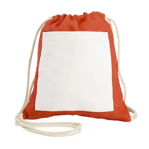 Personalized Sport <b>Drawstring</b> <b>Backpack</b> Promotional Jute Gadgets Customizable with Specific Features - Product Image 1