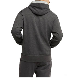 Pulls à capuche vierges en gros pour hommes grandes tailles, personnalisables avec logo brodé ou imprimé, style streetwear épais, 100% coton molletonné, coupe classique - Product Image 4