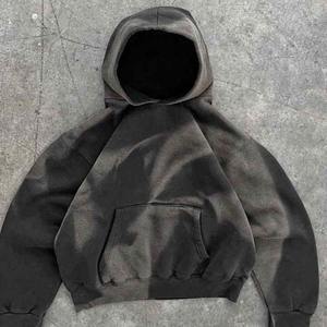 Fabricante personalizado 400gsm Peso pesado French Terry Oversized 100% Algodón Peso pesado Sun Faded Blank Ácido Lavado Desgastado - Product Image 1