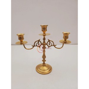 Candélabres en laiton de table couleur or Design de luxe Pots à bougies uniques Excellente qualité Candélabres de taille et de forme personnalisées - Product Image 2