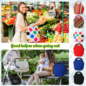 Neoprene Lunch Tote <b>Bag</b> Custom LOGO Waterproof Insulated Food Carrier Zipper Closure 20L/25L Capacity Portable for Office <b>Picnic</b> - Product Image 5