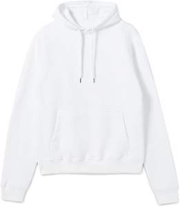 Vente en gros 2025 Nouvel Arrivage 100% Coton Blanc Épais Coton Poids Lourd Surdimensionné Impression Personnalisée Logo Hommes Hoodies & Sweatshirts - Product Image 2