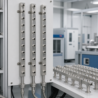 Collecteur de distribution de liquide en acier inoxydable sur mesure pour systèmes de refroidissement de serveurs de centre de données