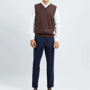 Royal Blue Half-Zip Premium Knitwear Slim-Fit Men's Sweater Winter Knit Pullover Jacket Top para Trendsetters Men Sweater - Product Image 6