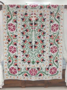 Tendencia 100% algodón pato colores brillantes tradicional Aari bordado a mano Quandong jardín colcha y cubiertas de mesa - Product Image 2