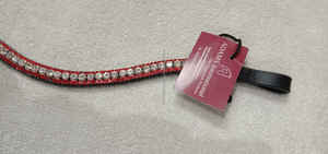 Banda para cejas de cuero de caballo de primera calidad con cristal ostentoso decorativo tipo occidental directo del fabricante/mayorista - Product Image 2