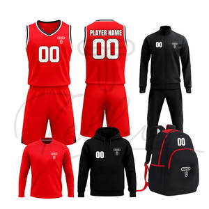 Ensemble d'uniformes de sport pour hommes entièrement personnalisable, respirant, impression numérique personnalisée, polyester/coton, léger, séchage rapide, été - Product Image 4