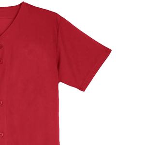 เสื้อเบสบอลแบบติดกระดุมเสื้อเบสบอลสีล้วนสำหรับทุกเพศ - Product Image 2